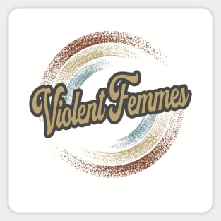 Violent Femmes Circular Fade Sticker